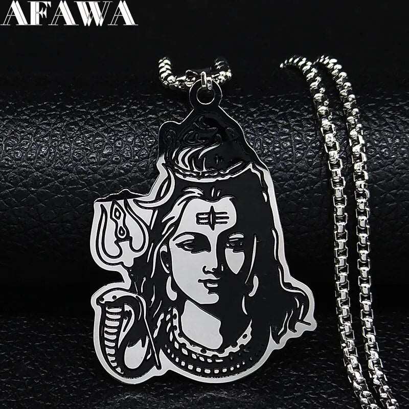 Shiva Parvati Ganesha Pendant - Indian Religious Jewelry