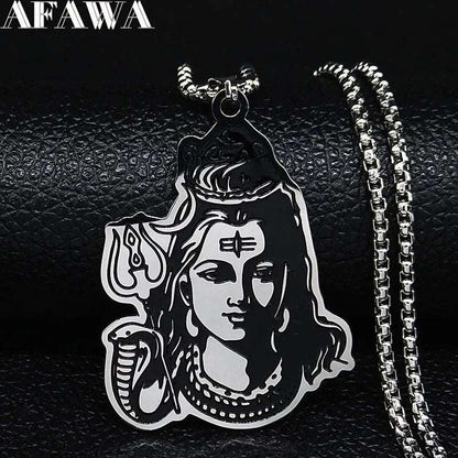 Shiva Parvati Ganesha Pendant - Indian Religious Jewelry