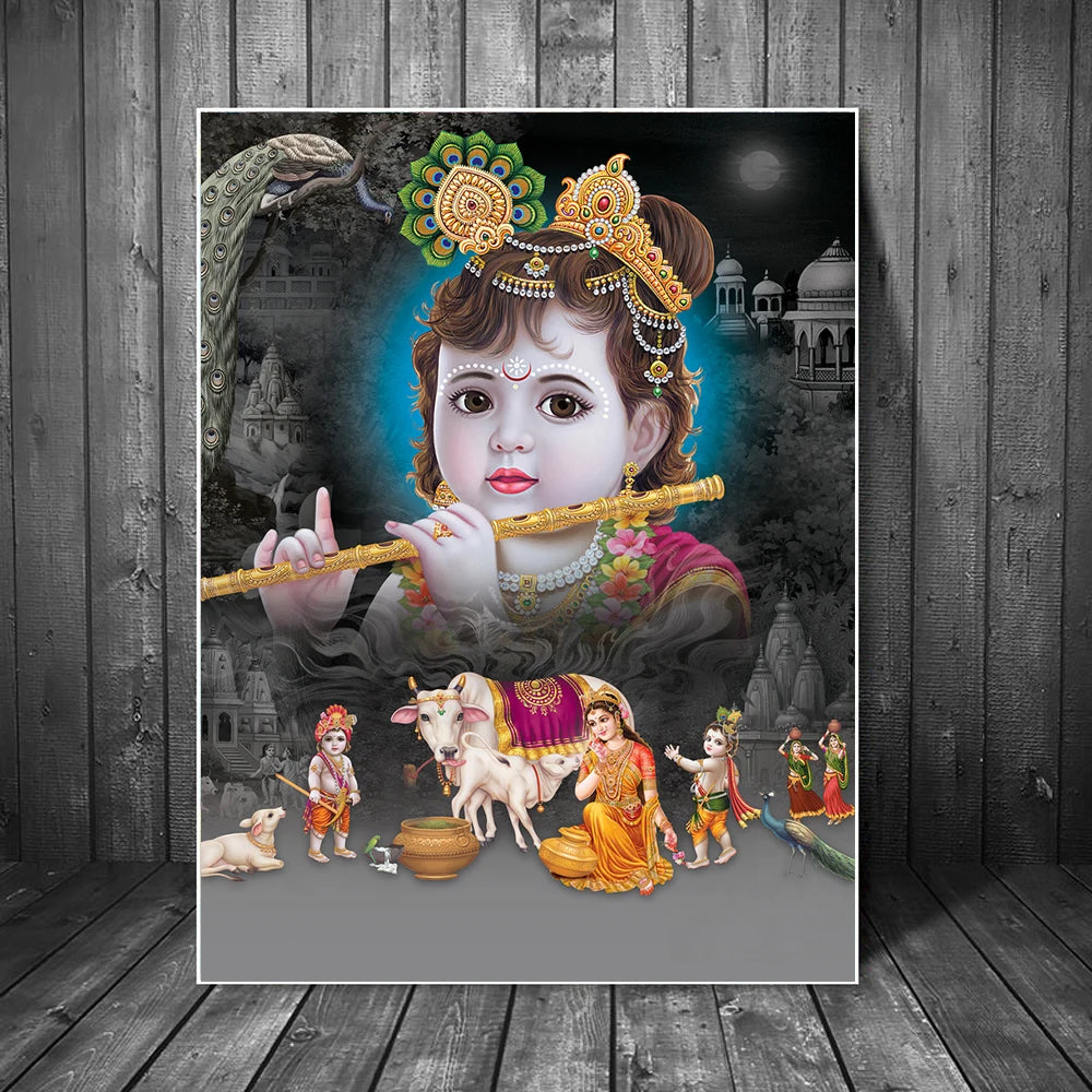 Hindu-God-Baby-Krishna-Prints