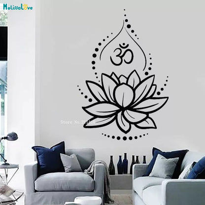 Lotus-Meditation-Vinyl-Wall-Decal-Sticker