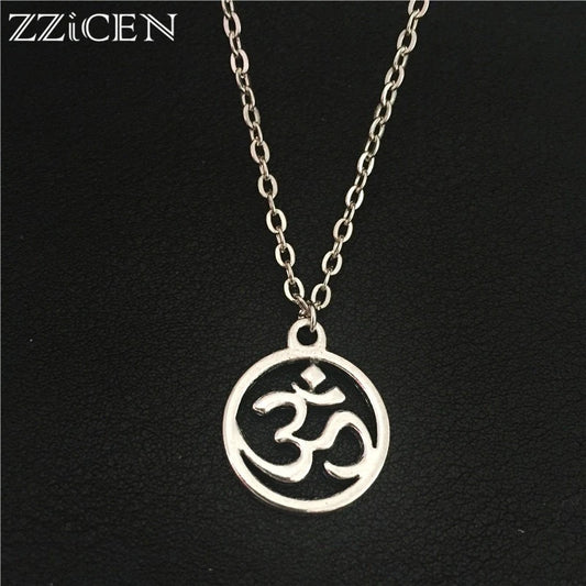 Antique-OM-Symbol-Yoga-Necklace