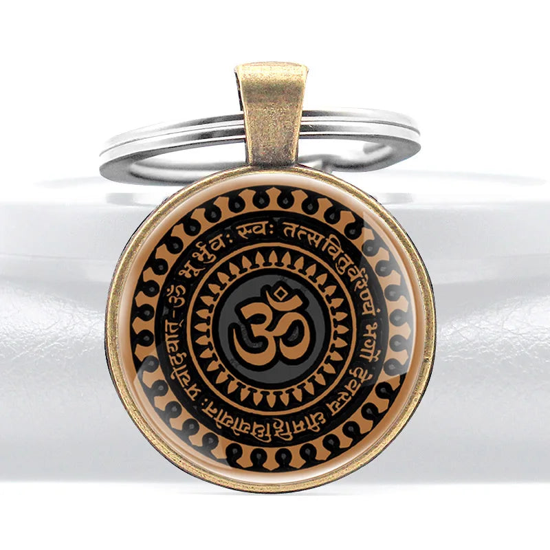 Antique Hindu Symbol Key Chain | Spiritual Fashion Key Ring – Stoic ...