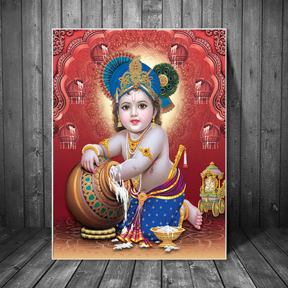 Lord-Bal-Krishna-Canvas-Painting