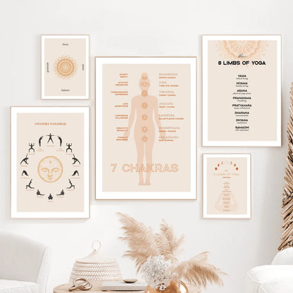 Nordic Yoga Posters Living Room