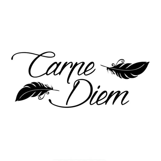 Carpe Diem Vinyl Styling Art Sticker - Main View