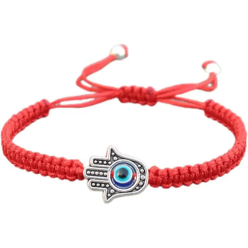 Handmade Vintage Weaved Hand Bracelet - Braided Turkish Evil Eye Spiritual Jewelry