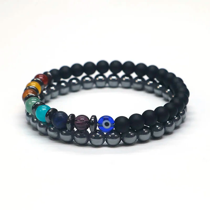 Yoga Lifestyle with 7 Chakra Bracelet - Meditation Scene