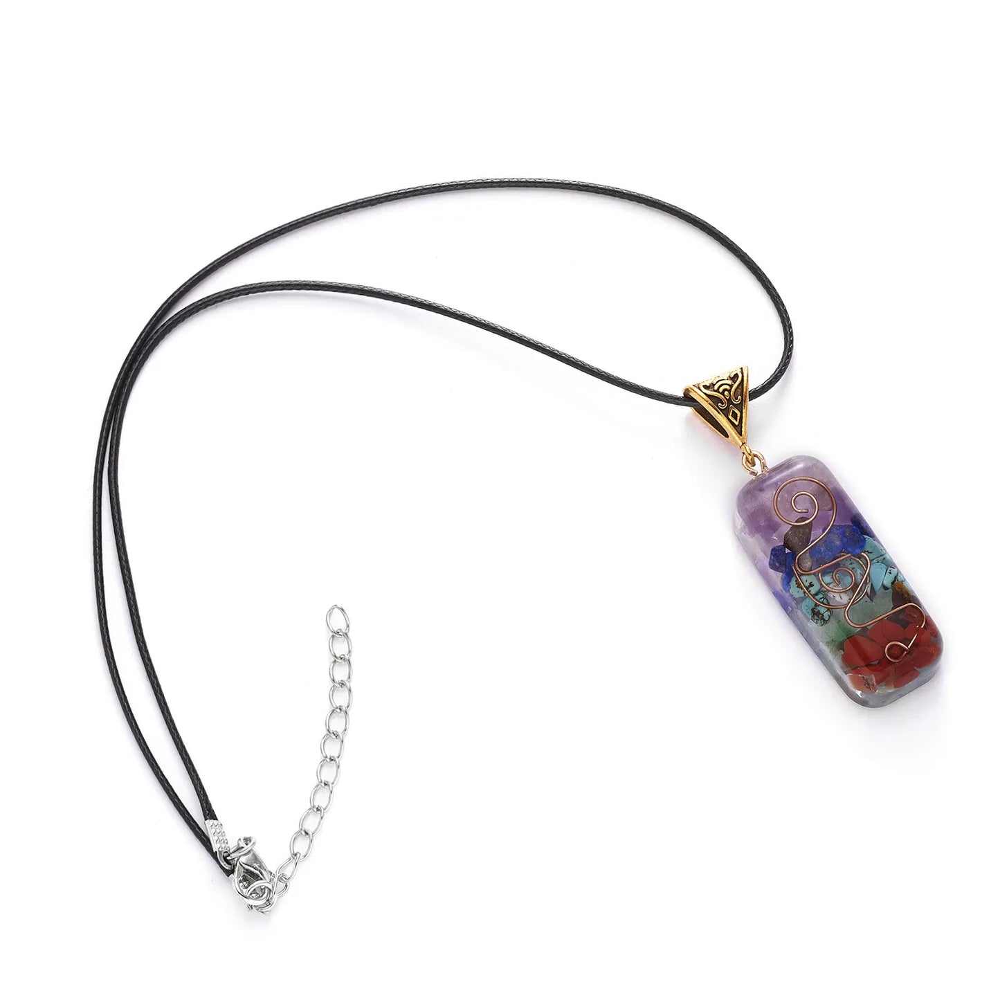 Close-Up of Chakra Alignment in Pendant