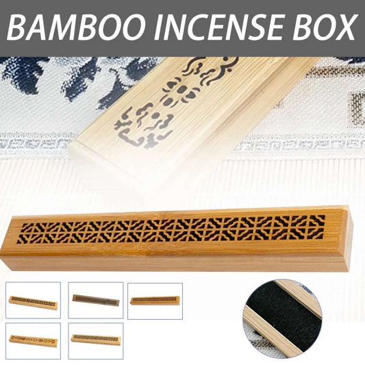 Wooden Bamboo Incense Stick Holder - Main View