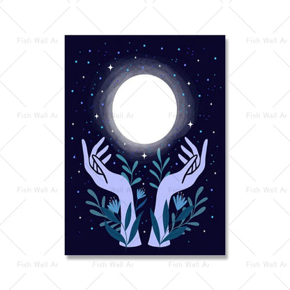 Moon Goddess Living Room Art