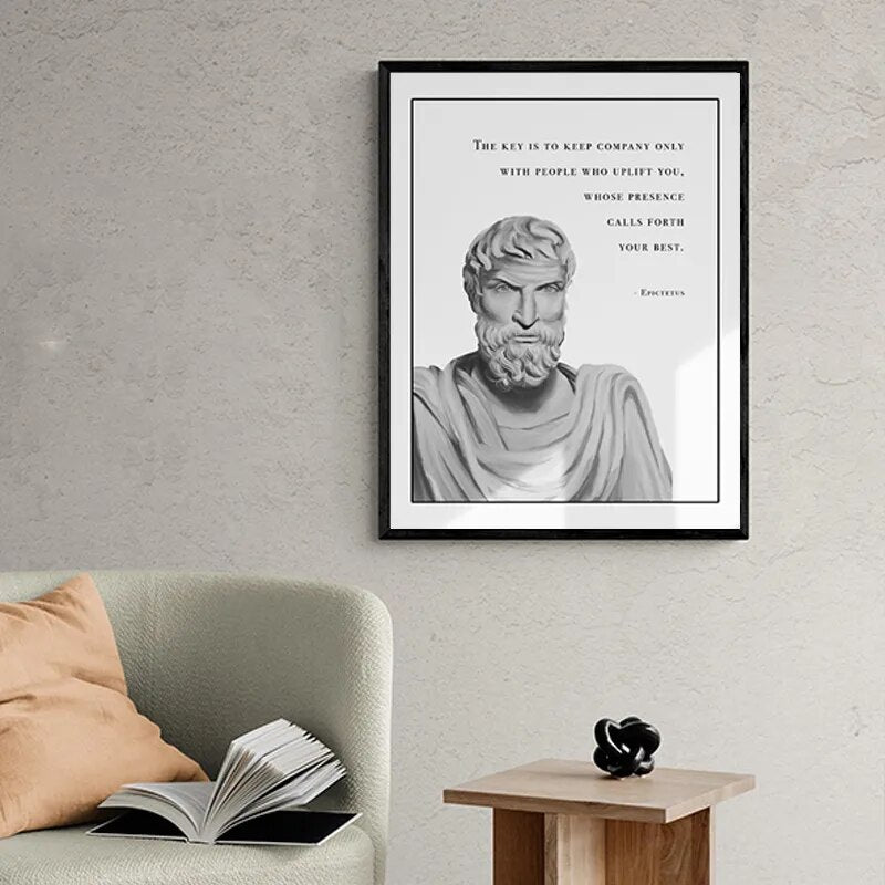 Stoic Artwork Posters - Frameless Home Decor for Living Room