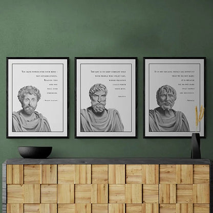 Stoic Artwork Posters - Frameless Home Decor for Living Room