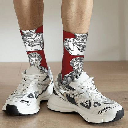 Stylish Sock Pair - Marcus Aurelius Edition