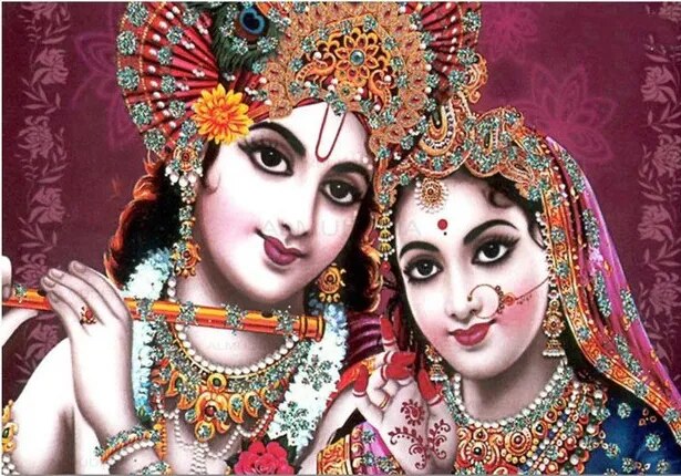 Radha Krishna Devotion Art