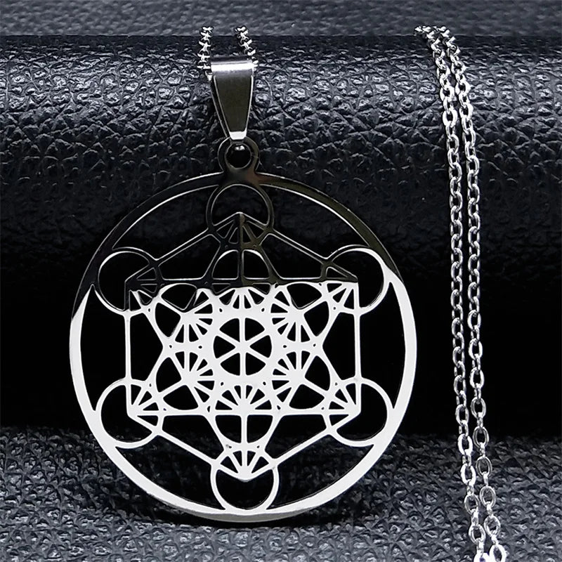 Chakra Necklace on Black Background