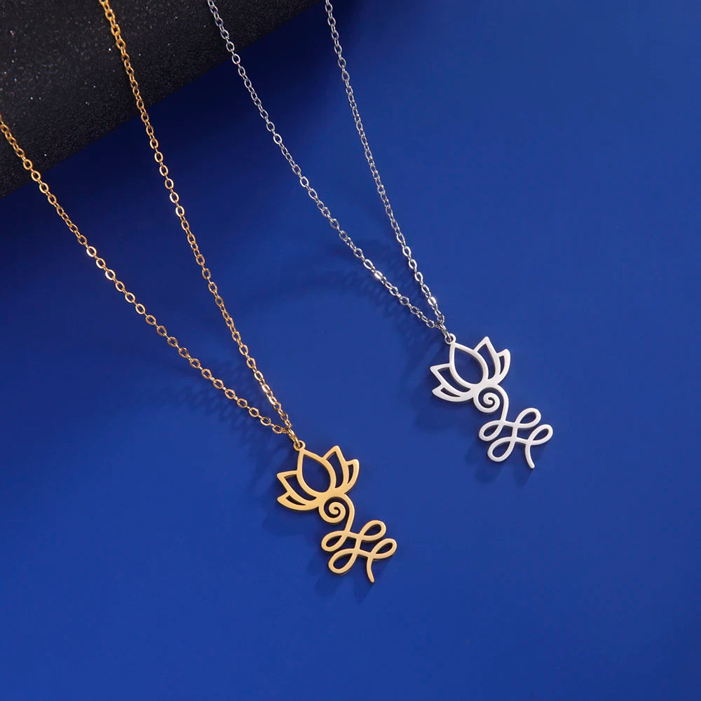 Symbolic Lotus Hinduism Necklace