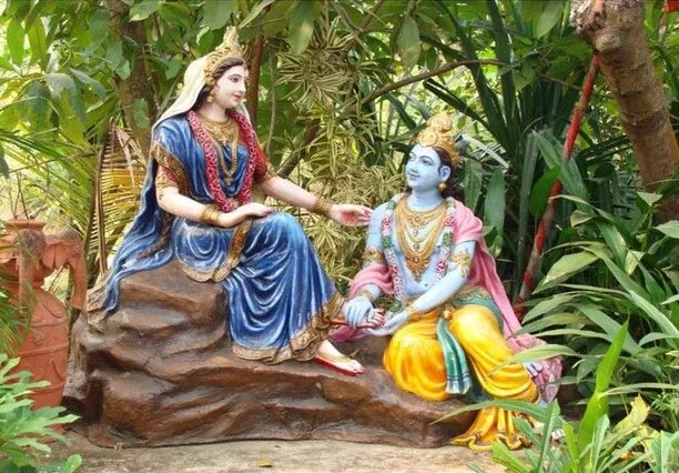 Radha Krishna Devotion Art