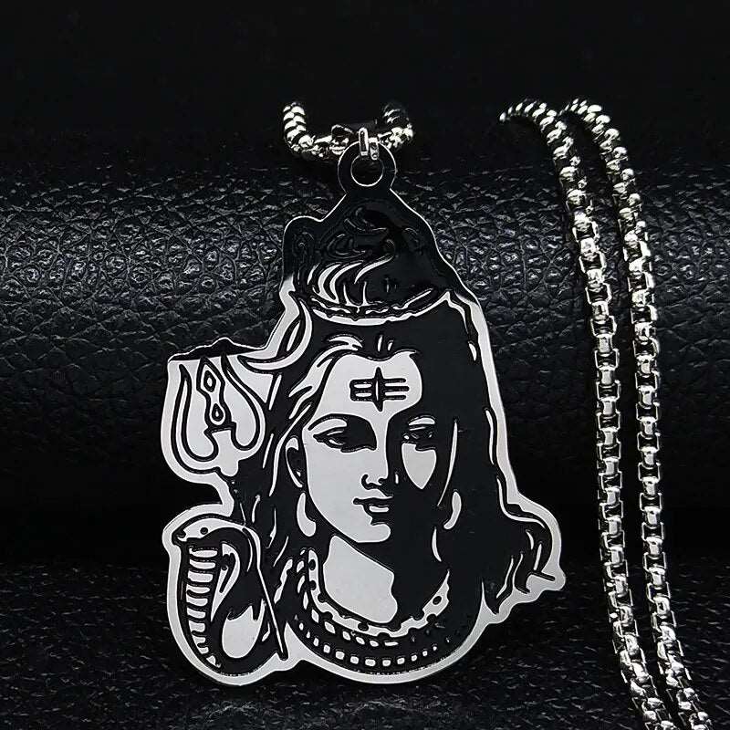 Enamel Religious Pendant - Stainless Steel Jewelry