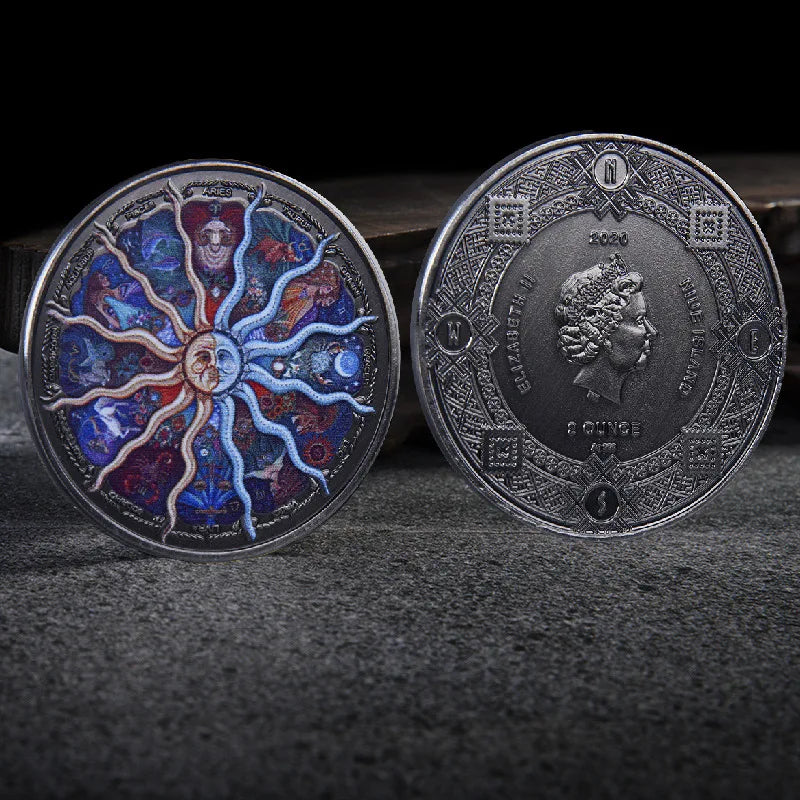 Yin Yang and Sun God Symbolism - Unique Commemorative Coin