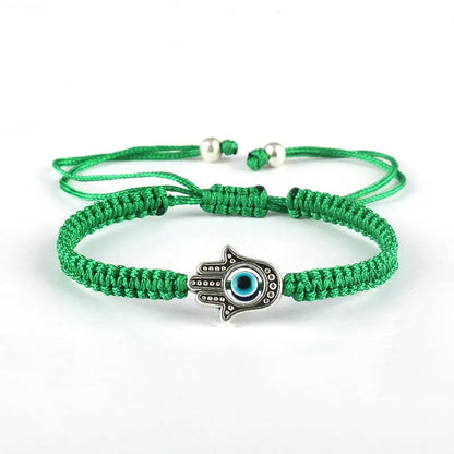 Turkish Evil Eye and Braided Bracelet - Protective Jewelry