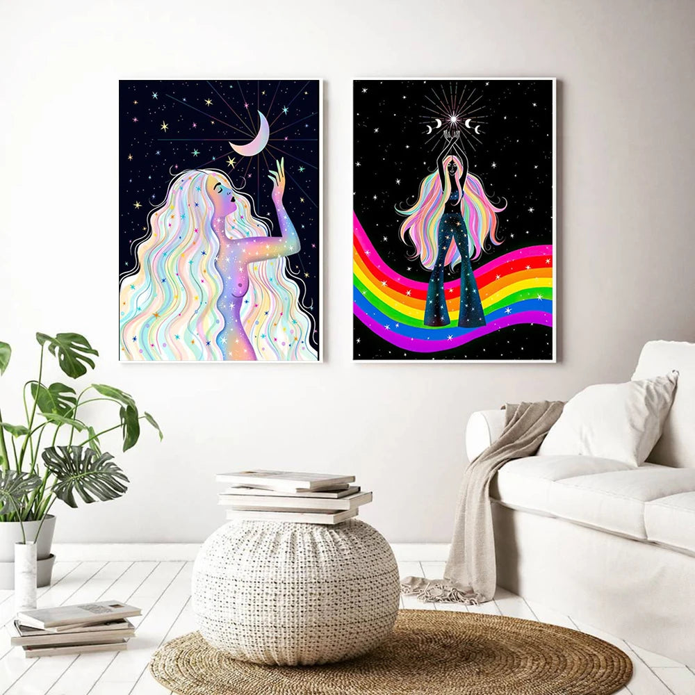 Spiritual Home Decor Moon Goddess