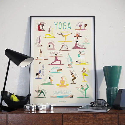 Nordic Yoga Posters for Living Room