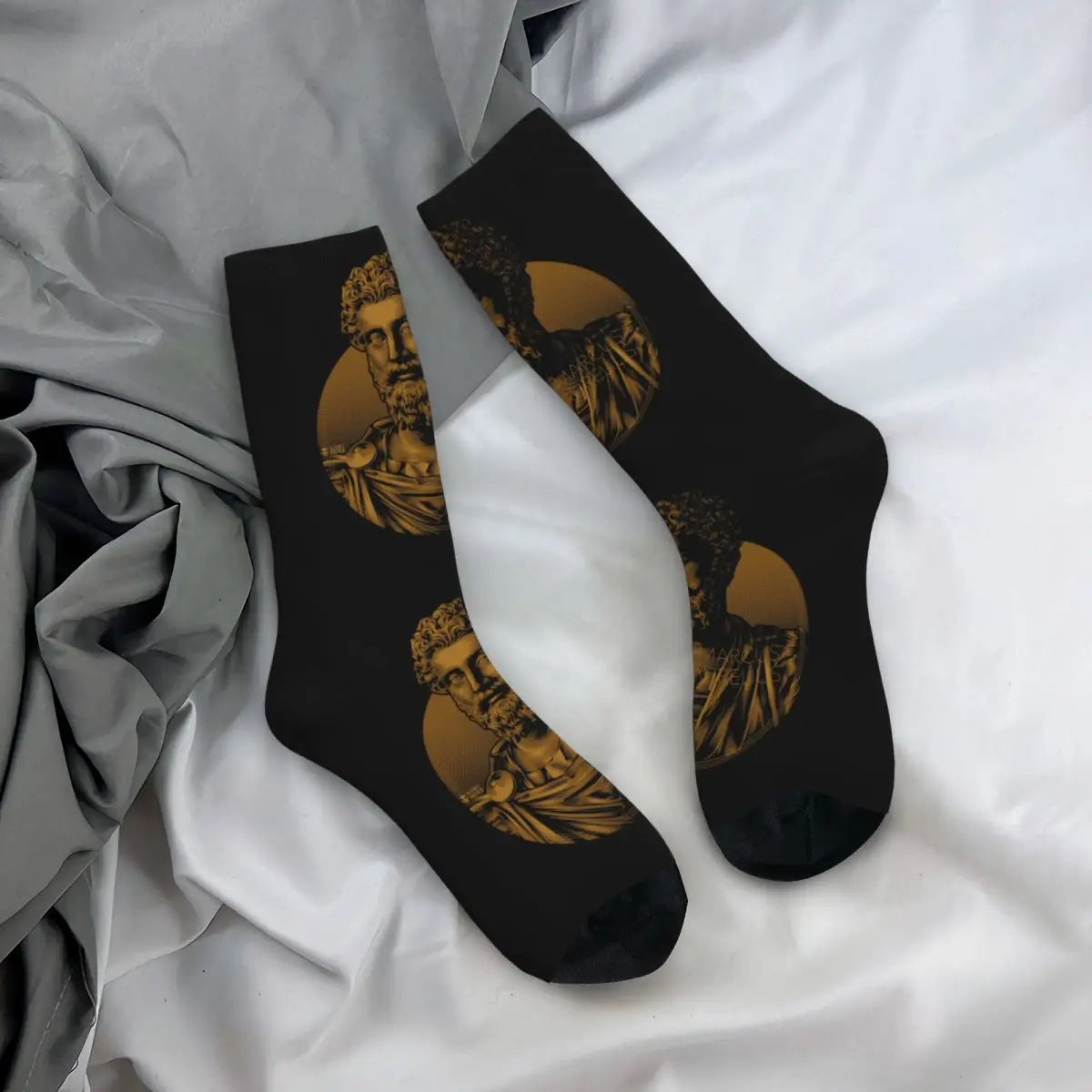 Stoicism-Symbol-Embossed-Socks