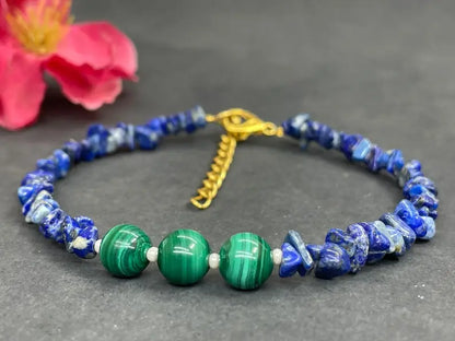 Natural Stones - Lapis Lazuli and Malachite Jewelry