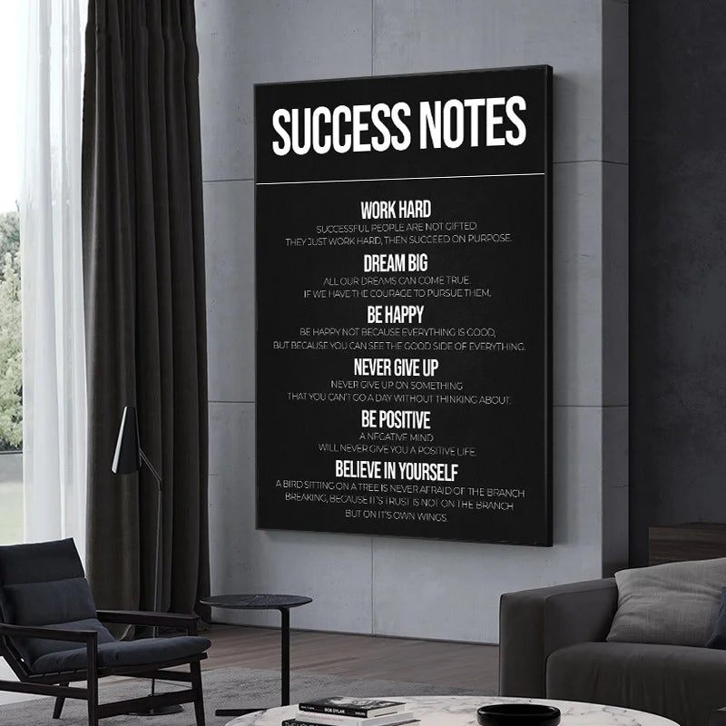 Steps-To-Success-Wall-Art