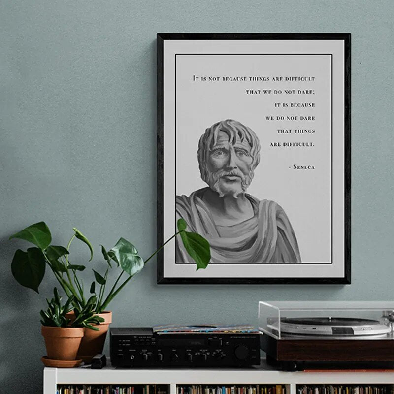 Stoic Artwork Posters - Frameless Home Decor for Living Room