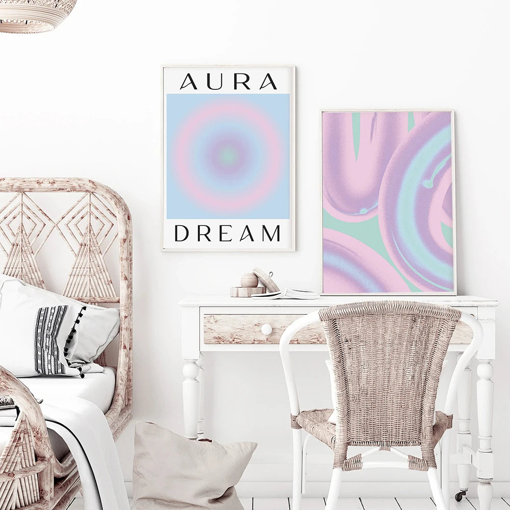 Tranquil Purple Aura Canvas Painting