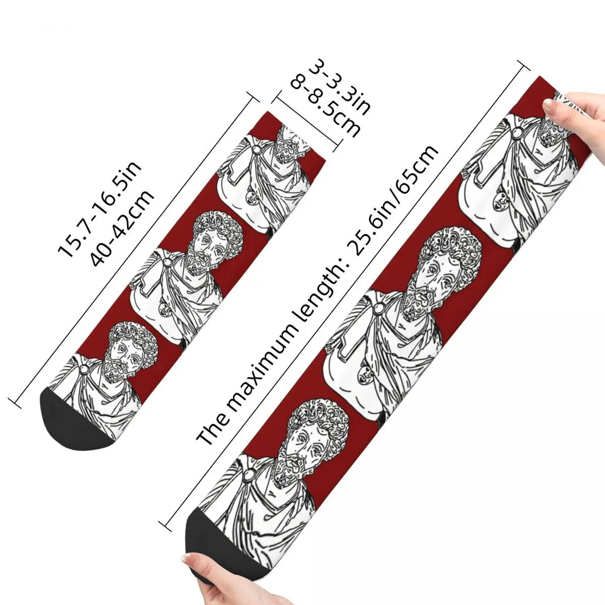 Funny Crazy SPQR Hip Hop Crew Sock 